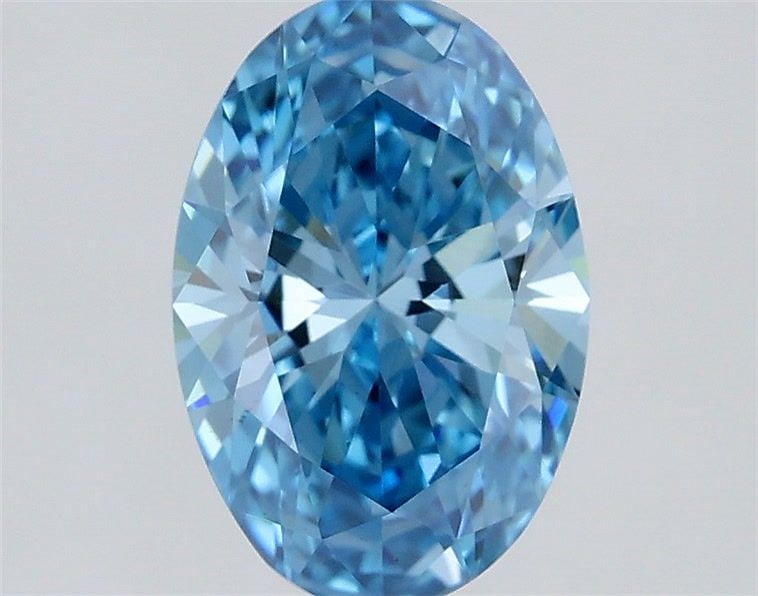 Loose Diamond - OVAL 1.07ct Fancy Vivid Blue VS1: Loose Diamond - OVAL 1.07ct Fancy Vivid Blue VS1 Source: This is a real non-mined Diamond that has been grown in a lab Shape: OVAL Carats: 1.07 Color: Fancy Vivid Blue Certification: IGI Video: