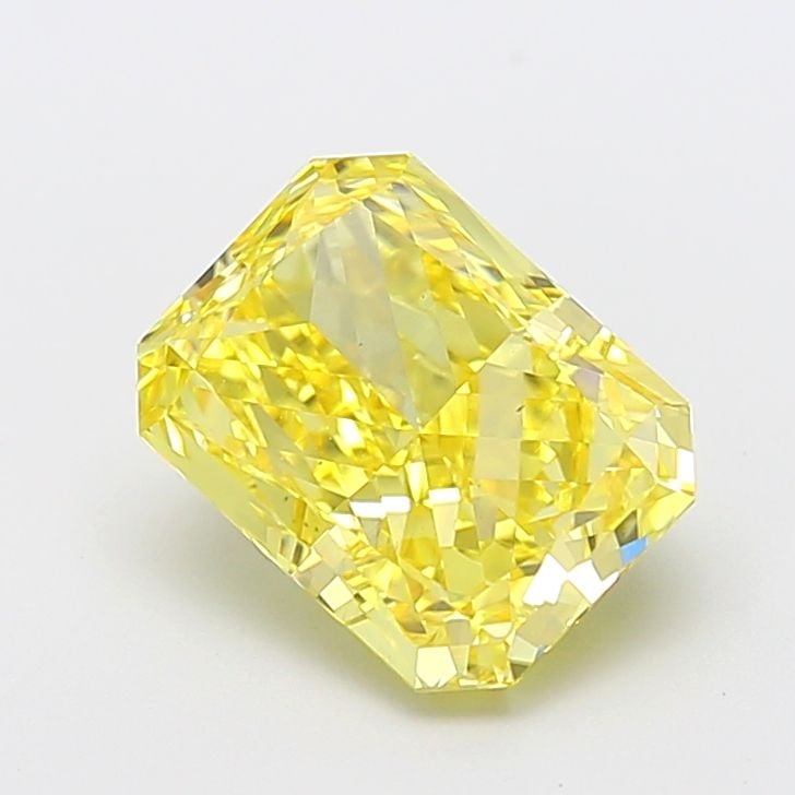 Loose Diamond - RADIANT 3.56ct Fancy Vivid Yellow VS2: Loose Diamond - RADIANT 3.56ct Fancy Vivid Yellow VS2 Source: This is a real non-mined Diamond that has been grown in a lab Shape: RADIANT Carats: 3.56 Color: Fancy Vivid Yellow Certification: IGI Vid