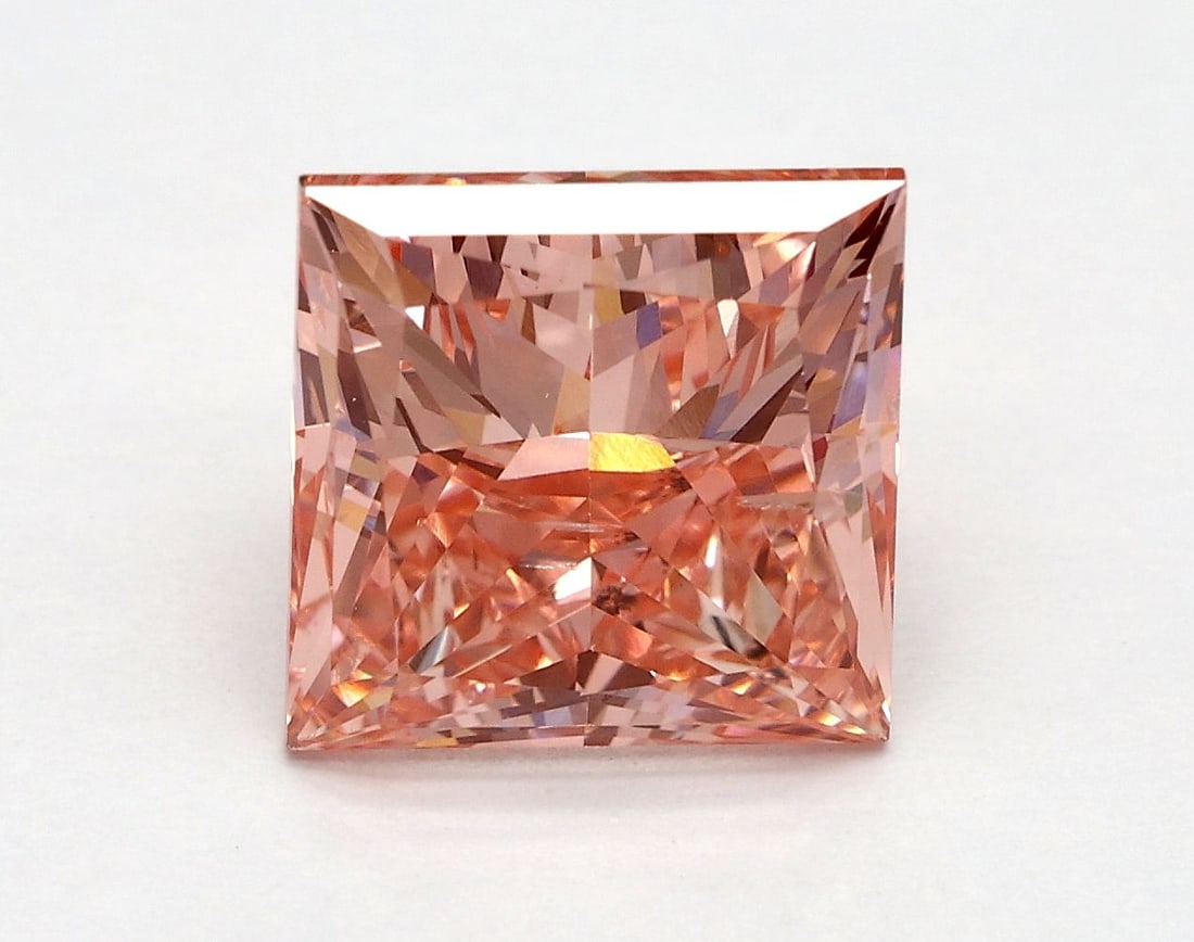 Loose Diamond - PRINCESS 3.04ct Fancy Vivid Pink SI2 (1 of 1)