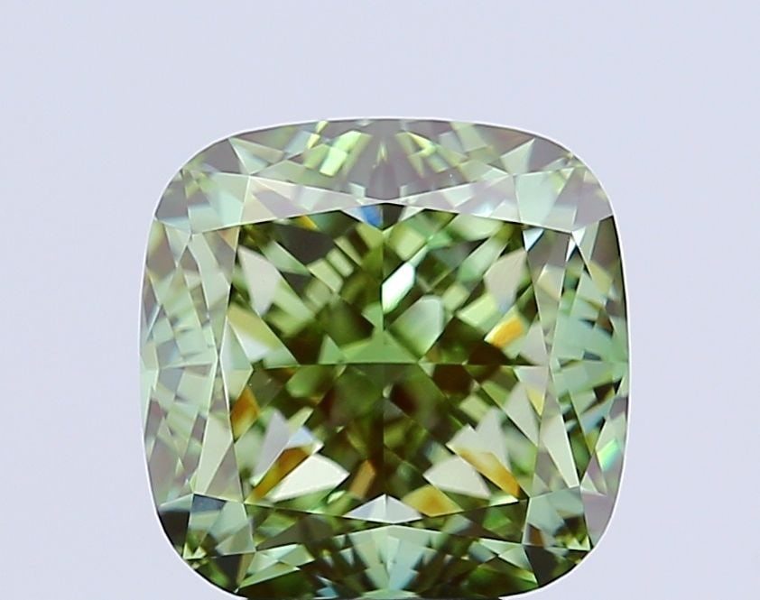 Loose Diamond - CUSHION MODIFIED 7.01ct Fancy Vivid Green VVS2: Loose Diamond - CUSHION MODIFIED 7.01ct Fancy Vivid Green VVS2 Source: This is a real non-mined Diamond that has been grown in a lab Shape: CUSHION MODIFIED Carats: 7.01 Color: Fancy Vivid Green Certi