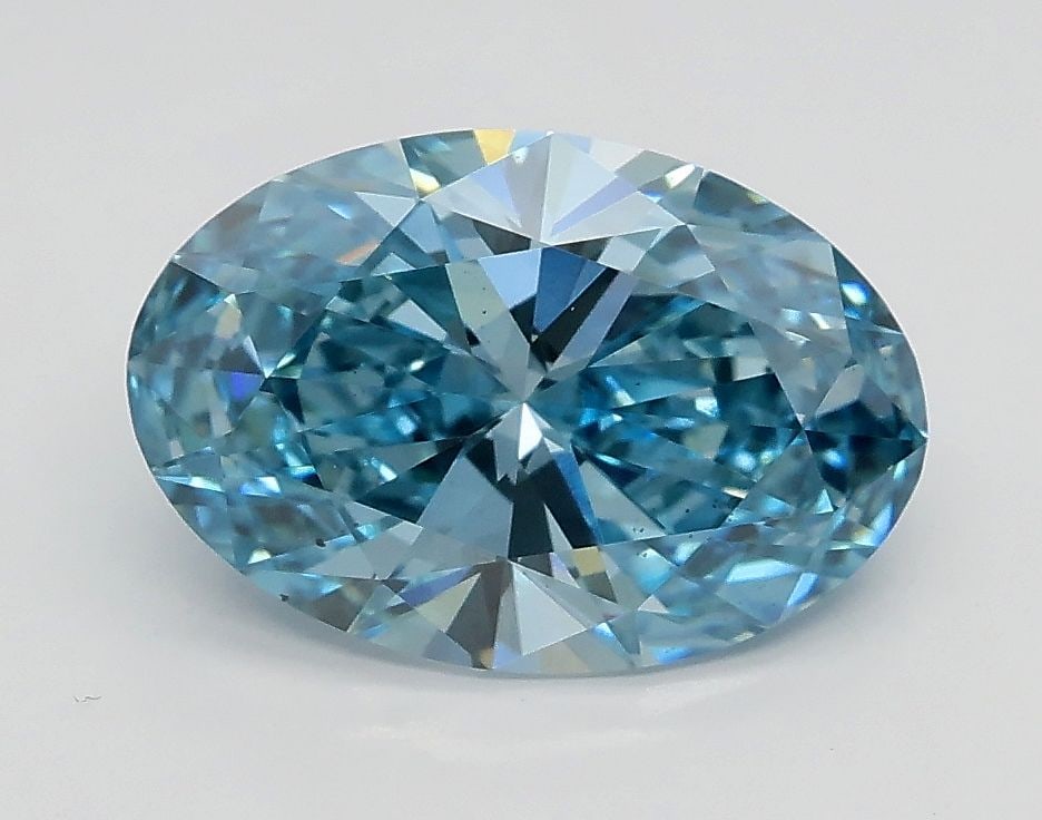 Loose Diamond - OVAL 1.6ct Fancy Vivid Blue VS2: Loose Diamond - OVAL 1.6ct Fancy Vivid Blue VS2 Source: This is a real non-mined Diamond that has been grown in a lab Shape: OVAL Carats: 1.6 Color: Fancy Vivid Blue Certification: IGI Video: