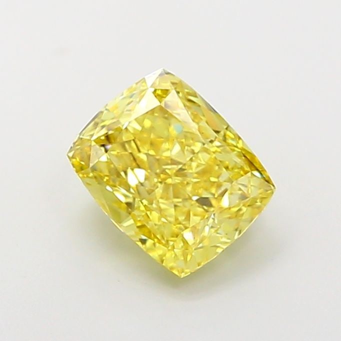 Loose Diamond - CUSHION MODIFIED 2.53ct Fancy Vivid Yellow VS2: Loose Diamond - CUSHION MODIFIED 2.53ct Fancy Vivid Yellow VS2 Source: This is a real non-mined Diamond that has been grown in a lab Shape: CUSHION MODIFIED Carats: 2.53 Color: Fancy Vivid Yellow Cert