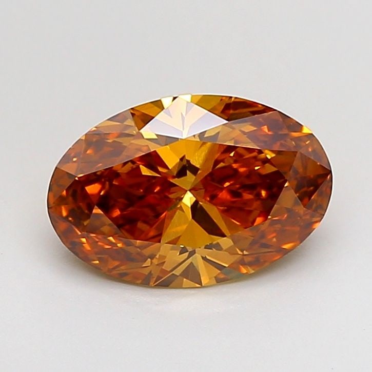 Loose Diamond - OVAL 1.7ct Fancy Orangey Brown VS1: Loose Diamond - OVAL 1.7ct Fancy Orangey Brown VS1 Source: This is a real non-mined Diamond that has been grown in a lab Shape: OVAL Carats: 1.7 Color: Fancy Orangey Brown Certification: IGI The Diamo