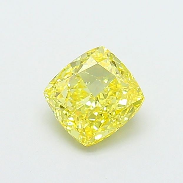 Loose Diamond - CUSHION MODIFIED 1.01ct Fancy Vivid Yellow VS2: Loose Diamond - CUSHION MODIFIED 1.01ct Fancy Vivid Yellow VS2 Source: This is a real non-mined Diamond that has been grown in a lab Shape: CUSHION MODIFIED Carats: 1.01 Color: Fancy Vivid Yellow Cert