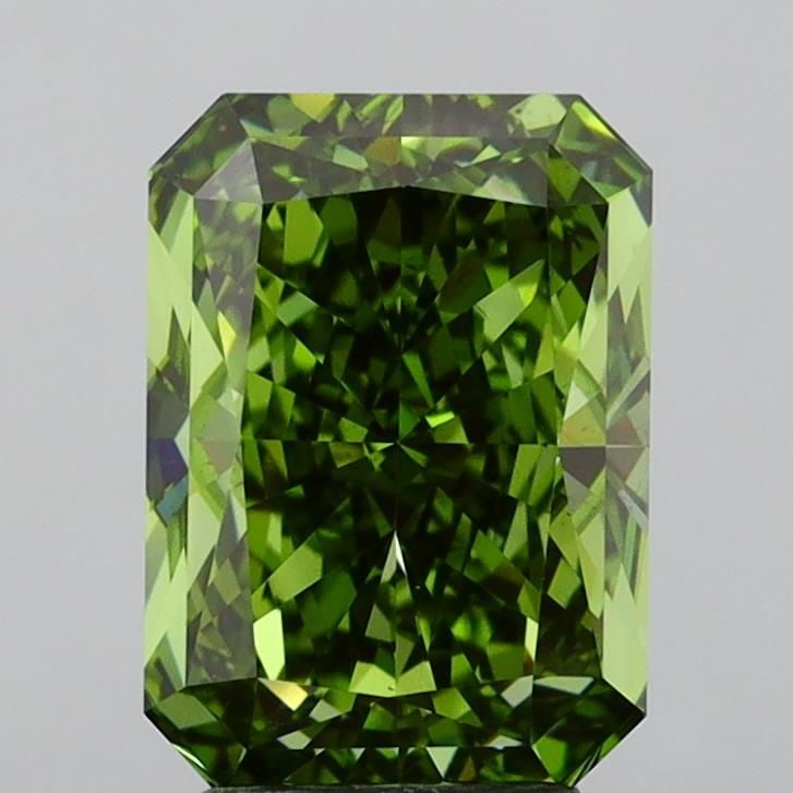 Loose Diamond - RADIANT 3.97ct Fancy Vivid Green VS2 (1 of 1)