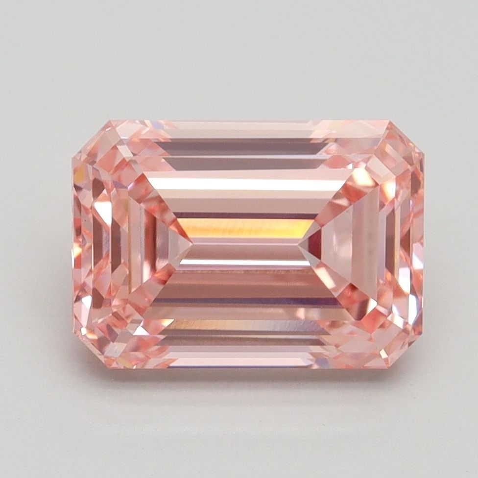 Loose Diamond - EMERALD 3.05ct Fancy Vivid Pink VS2 (1 of 1)