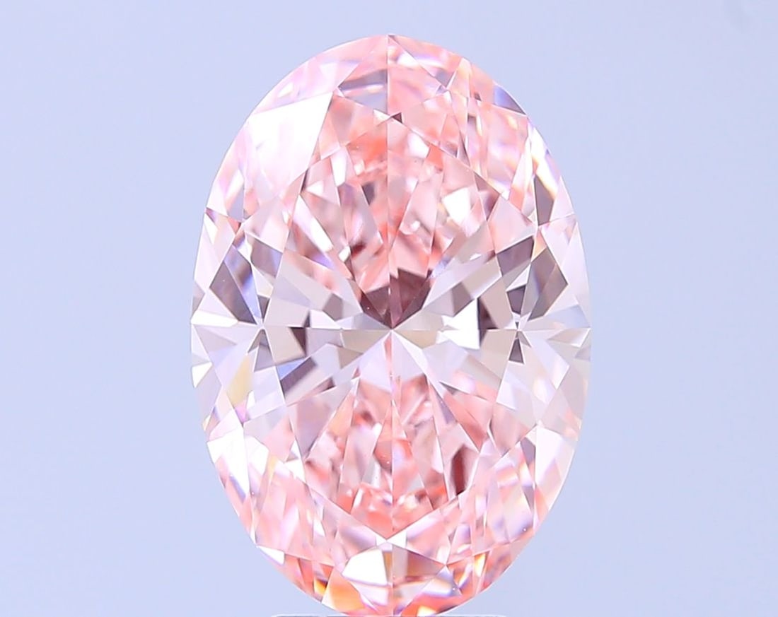 Loose Diamond - OVAL 6.03ct Fancy Vivid Pink VVS2: Loose Diamond - OVAL 6.03ct Fancy Vivid Pink VVS2 Source: This is a real non-mined Diamond that has been grown in a lab Shape: OVAL Carats: 6.03 Color: Fancy Vivid Pink Certification: IGI Video:
