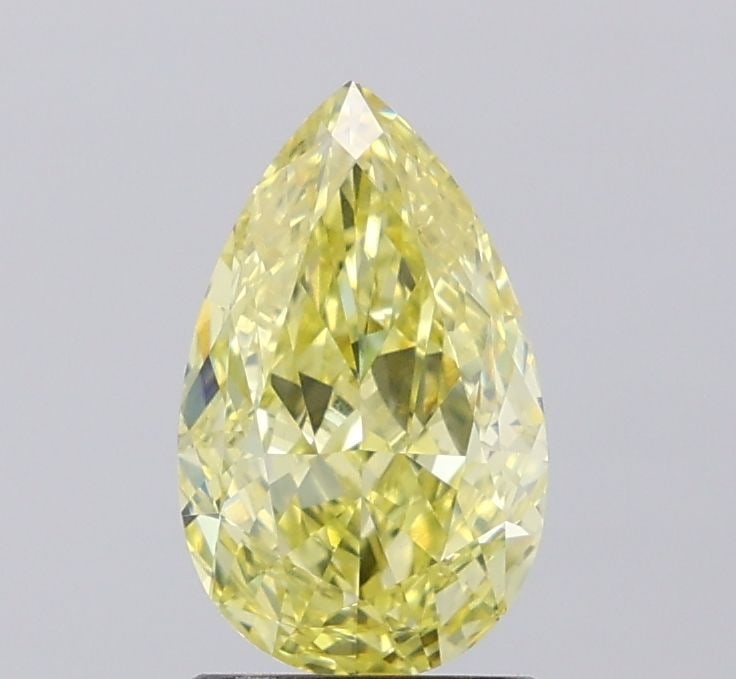 Loose Diamond - PEAR 1.87ct Fancy Intense Yellow VVS2: Loose Diamond - PEAR 1.87ct Fancy Intense Yellow VVS2 Source: This is a real non-mined Diamond that has been grown in a lab Shape: PEAR Carats: 1.87 Color: Fancy Intense Yellow Certification: IGI Vide
