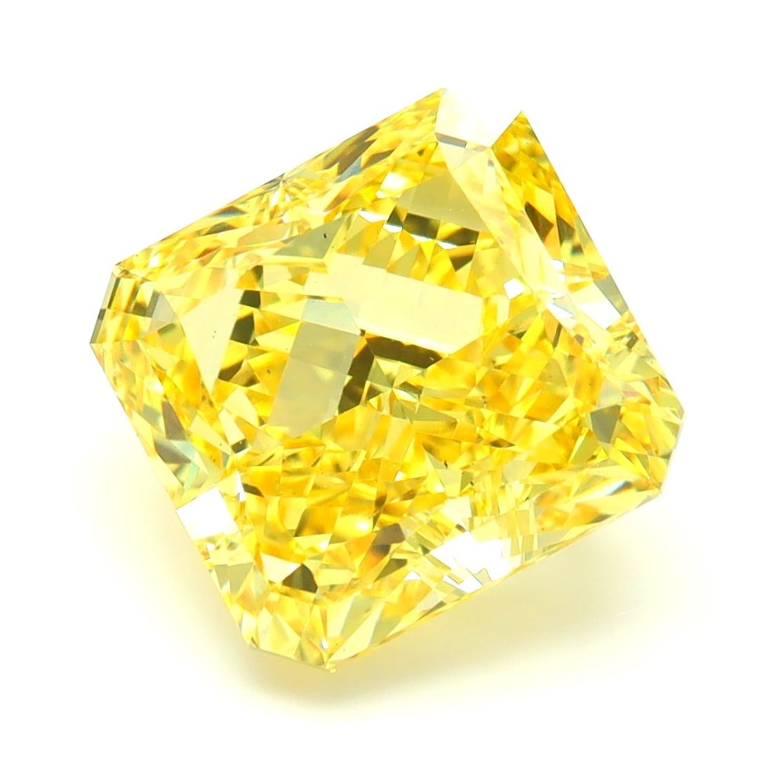 Loose Diamond - SQUARE RADIANT 5.07ct Fancy Intense Yellow VS2 (1 of 1)