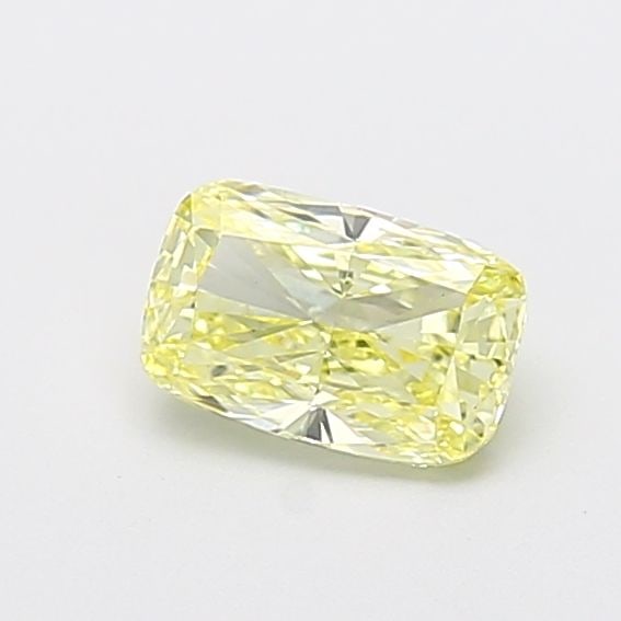 Loose Diamond - CUSHION MODIFIED 0.92ct Fancy Yellow VS1: Loose Diamond - CUSHION MODIFIED 0.92ct Fancy Yellow VS1 Source: This is a real non-mined Diamond that has been grown in a lab Shape: CUSHION MODIFIED Carats: 0.92 Color: Fancy Yellow Certification: I