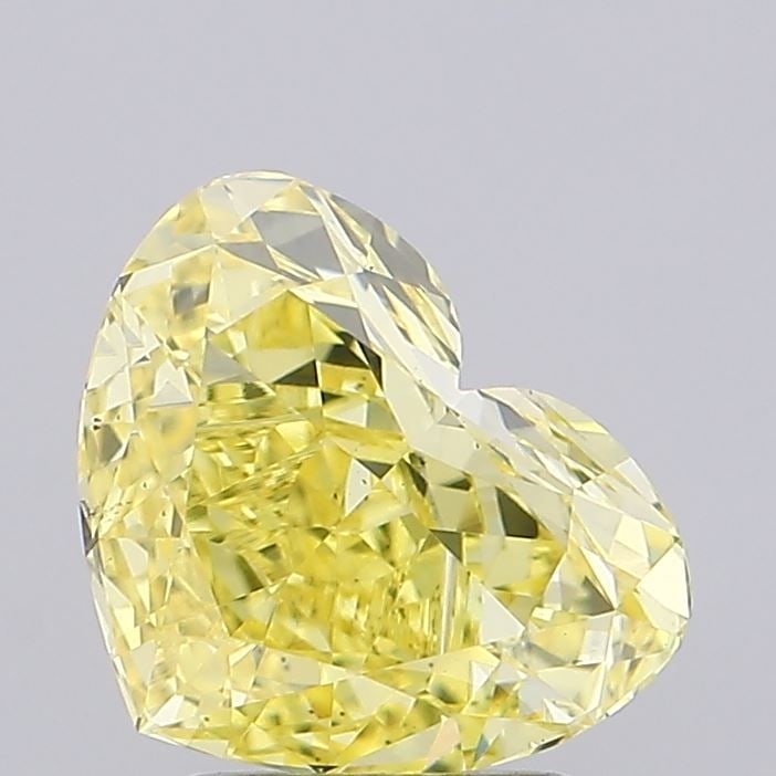 Loose Diamond - HEART 2.28ct Fancy Intense Yellow VS2: Loose Diamond - HEART 2.28ct Fancy Intense Yellow VS2 Source: This is a real non-mined Diamond that has been grown in a lab Shape: HEART Carats: 2.28 Color: Fancy Intense Yellow Certification: IGI Vid