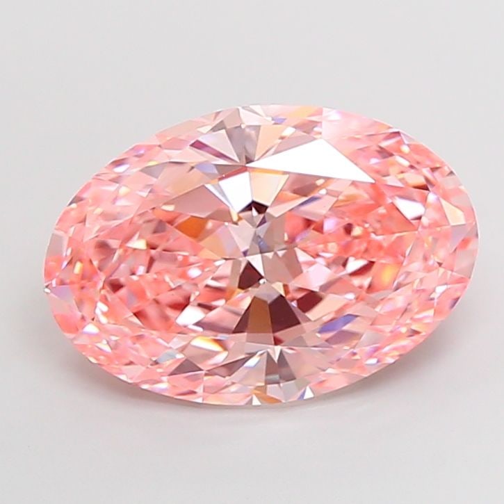 Loose Diamond - OVAL 7.08ct Fancy Vivid Pink VVS2: Loose Diamond - OVAL 7.08ct Fancy Vivid Pink VVS2 Source: This is a real non-mined Diamond that has been grown in a lab Shape: OVAL Carats: 7.08 Color: Fancy Vivid Pink Certification: IGI Video: