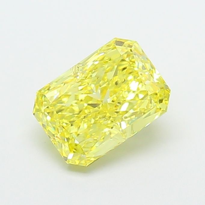 Loose Diamond - RADIANT 2.32ct Fancy Vivid Yellow VS1: Loose Diamond - RADIANT 2.32ct Fancy Vivid Yellow VS1 Source: This is a real non-mined Diamond that has been grown in a lab Shape: RADIANT Carats: 2.32 Color: Fancy Vivid Yellow Certification: IGI Vid