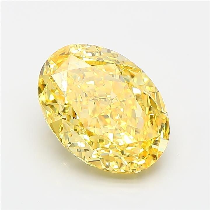 Loose Diamond - OVAL 3.01ct Fancy Vivid Yellow SI1: Loose Diamond - OVAL 3.01ct Fancy Vivid Yellow SI1 Source: This is a real non-mined Diamond that has been grown in a lab Shape: OVAL Carats: 3.01 Color: Fancy Vivid Yellow Certification: IGI Video:
