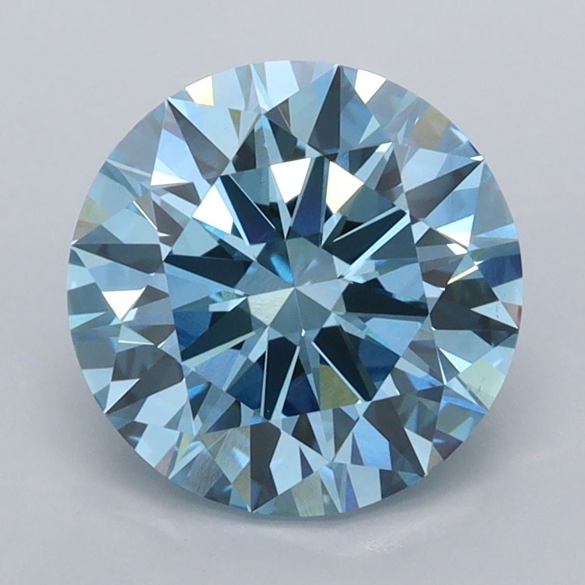 Ideal Loose Diamond - ROUND 2.56ct Fancy Vivid Blue VVS2 (1 of 1)