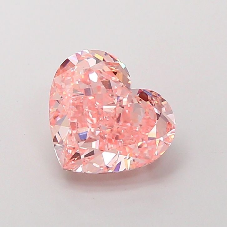 Loose Diamond - HEART 2.52ct Fancy Vivid Pink VS1: Loose Diamond - HEART 2.52ct Fancy Vivid Pink VS1 Source: This is a real non-mined Diamond that has been grown in a lab Shape: HEART Carats: 2.52 Color: Fancy Vivid Pink Certification: IGI Video: