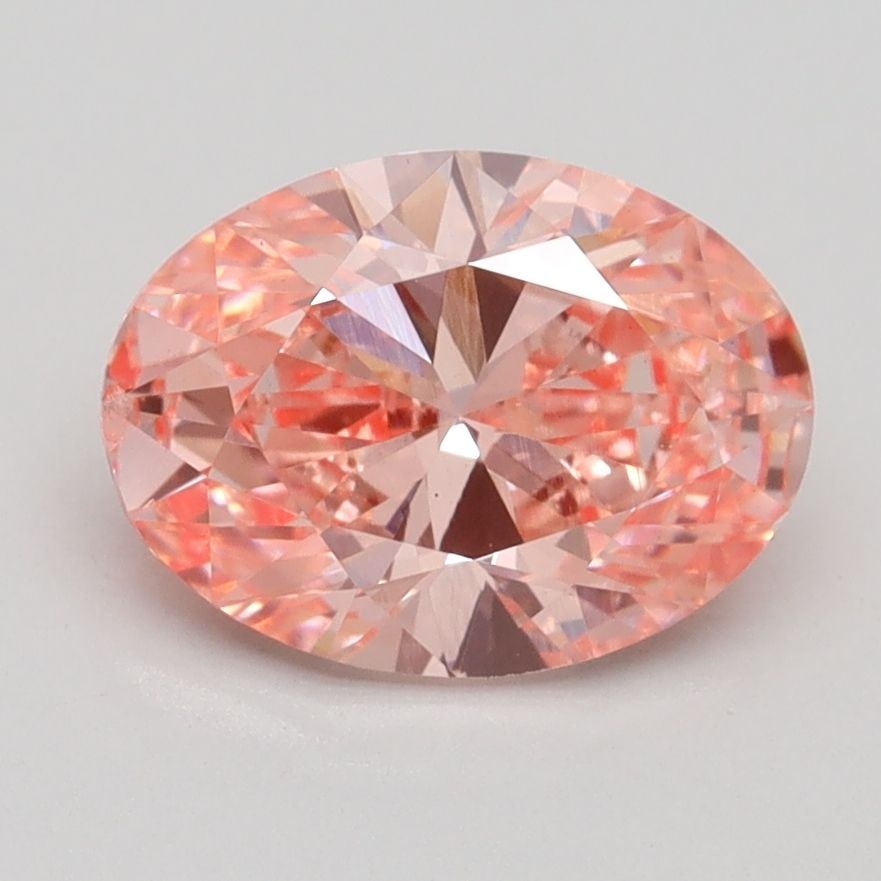 Loose Diamond - OVAL 1.9ct Fancy Vivid Pink VS2: Loose Diamond - OVAL 1.9ct Fancy Vivid Pink VS2 Source: This is a real non-mined Diamond that has been grown in a lab Shape: OVAL Carats: 1.9 Color: Fancy Vivid Pink Certification: IGI Video: