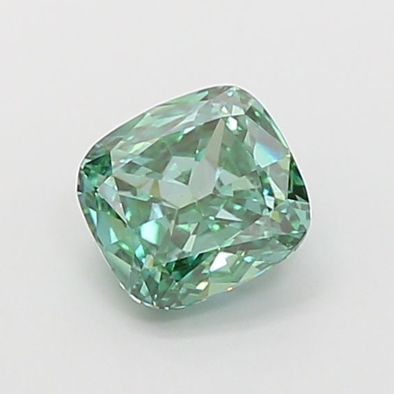 Loose Diamond - CUSHION MODIFIED 1.03ct Fancy Vivid Green VS2: Loose Diamond - CUSHION MODIFIED 1.03ct Fancy Vivid Green VS2 Source: This is a real non-mined Diamond that has been grown in a lab Shape: CUSHION MODIFIED Carats: 1.03 Color: Fancy Vivid Green Certif