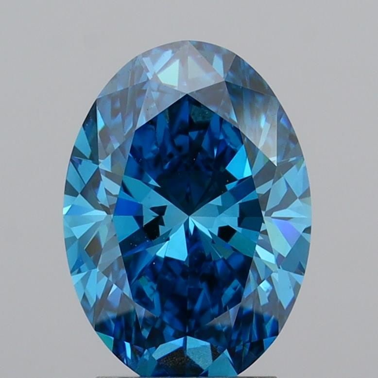 Loose Diamond - OVAL 3.05ct Fancy Vivid Blue VS1: Loose Diamond - OVAL 3.05ct Fancy Vivid Blue VS1 Source: This is a real non-mined Diamond that has been grown in a lab Shape: OVAL Carats: 3.05 Color: Fancy Vivid Blue Certification: IGI Video: