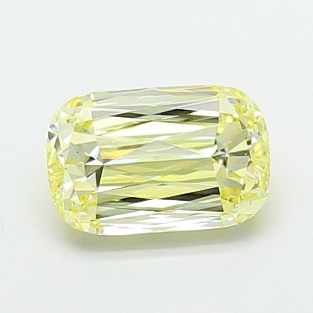 Loose Diamond - CUSHION MODIFIED 1.64ct Fancy Yellow VS1: Loose Diamond - CUSHION MODIFIED 1.64ct Fancy Yellow VS1 Source: This is a real non-mined Diamond that has been grown in a lab Shape: CUSHION MODIFIED Carats: 1.64 Color: Fancy Yellow Certification: I