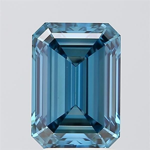 Loose Diamond - EMERALD 2.77ct Fancy Vivid Blue VS1: Loose Diamond - EMERALD 2.77ct Fancy Vivid Blue VS1 Source: This is a real non-mined Diamond that has been grown in a lab Shape: EMERALD Carats: 2.77 Color: Fancy Vivid Blue Certification: IGI Video: