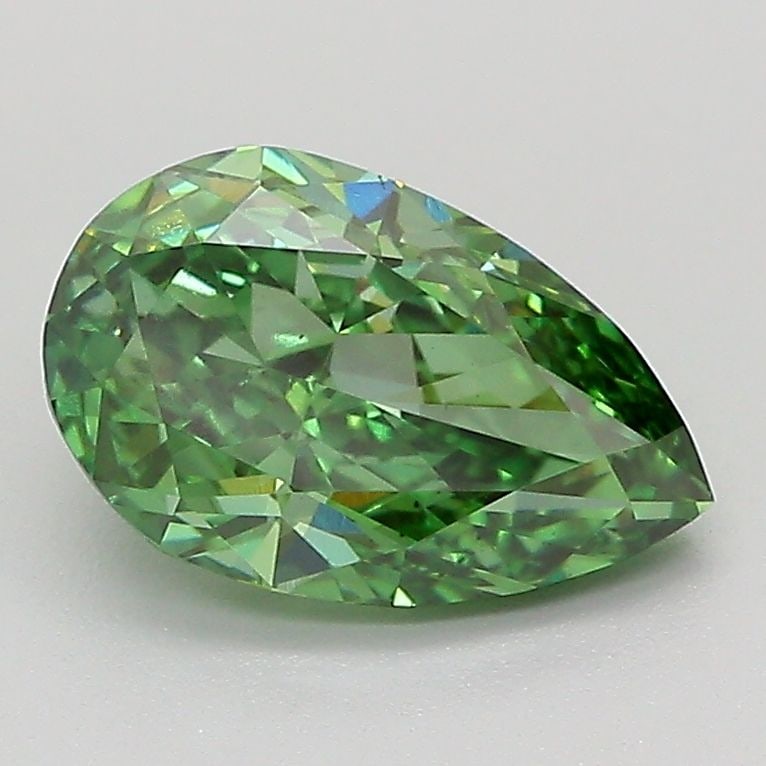 Loose Diamond - PEAR 1.67ct Fancy Vivid Green VS1 (1 of 1)
