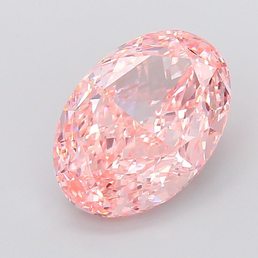 Loose Diamond - OVAL 15.64ct Fancy Vivid Pink VVS2: Loose Diamond - OVAL 15.64ct Fancy Vivid Pink VVS2 Source: This is a real non-mined Diamond that has been grown in a lab Shape: OVAL Carats: 15.64 Color: Fancy Vivid Pink Certification: IGI Video: