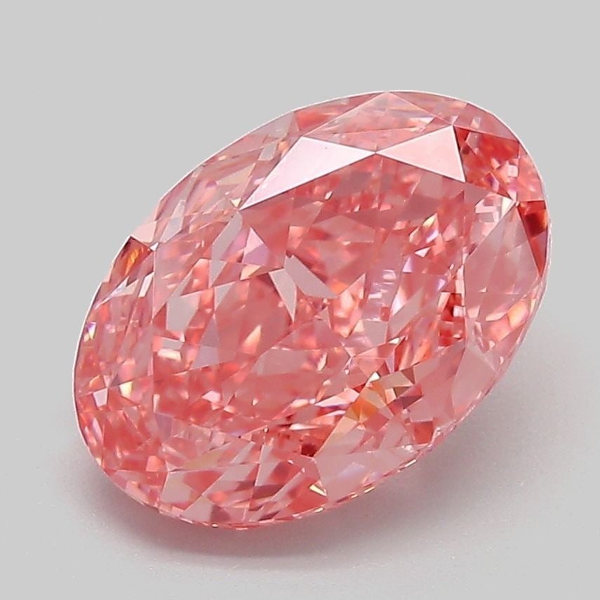 Loose Diamond - OVAL 3.08ct Fancy Vivid Pink VVS2: Loose Diamond - OVAL 3.08ct Fancy Vivid Pink VVS2 Source: This is a real non-mined Diamond that has been grown in a lab Shape: OVAL Carats: 3.08 Color: Fancy Vivid Pink Certification: IGI Video: