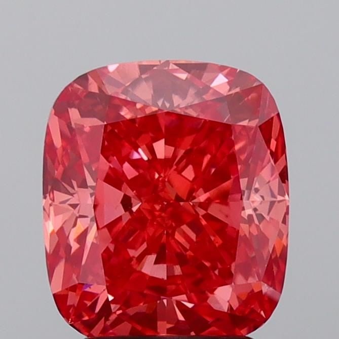 Loose Diamond - CUSHION MODIFIED 3.02ct Fancy Vivid Orangey Pink VS1: Loose Diamond - CUSHION MODIFIED 3.02ct Fancy Vivid Orangey Pink VS1 Source: This is a real non-mined Diamond that has been grown in a lab Shape: CUSHION MODIFIED Carats: 3.02 Color: Fancy Vivid Orang