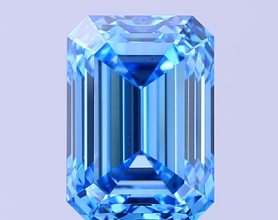 Loose Diamond - EMERALD 6.09ct Fancy Vivid Blue VVS2 (1 of 1)