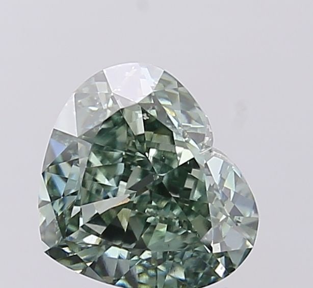 Loose Diamond - HEART 1.96ct Fancy Vivid Green VS1: Loose Diamond - HEART 1.96ct Fancy Vivid Green VS1 Source: This is a real non-mined Diamond that has been grown in a lab Shape: HEART Carats: 1.96 Color: Fancy Vivid Green Certification: IGI Video: