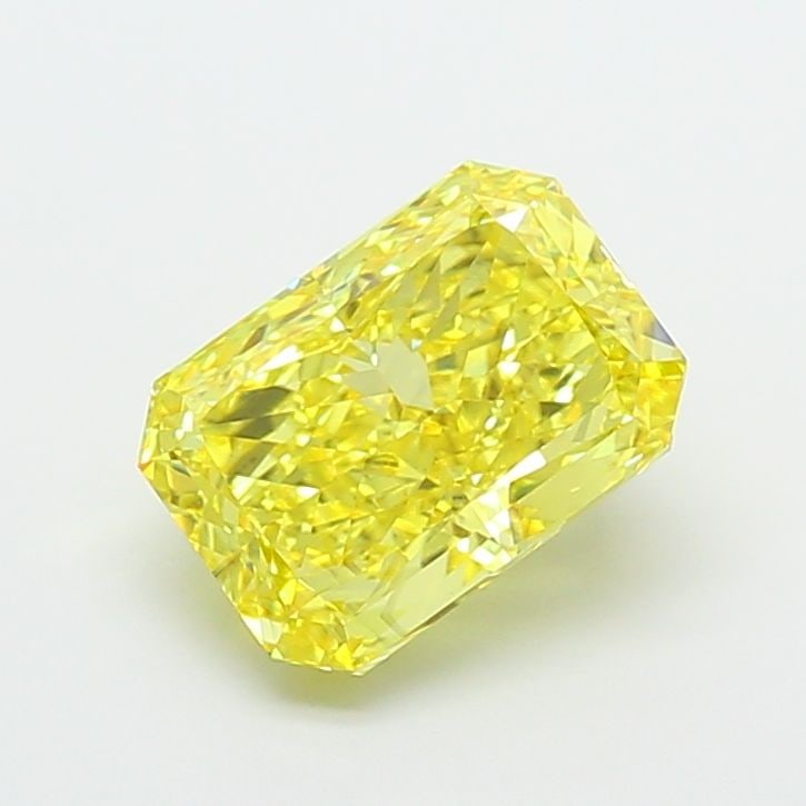Loose Diamond - RADIANT 4.56ct Fancy Vivid Yellow VS2: Loose Diamond - RADIANT 4.56ct Fancy Vivid Yellow VS2 Source: This is a real non-mined Diamond that has been grown in a lab Shape: RADIANT Carats: 4.56 Color: Fancy Vivid Yellow Certification: IGI Vid