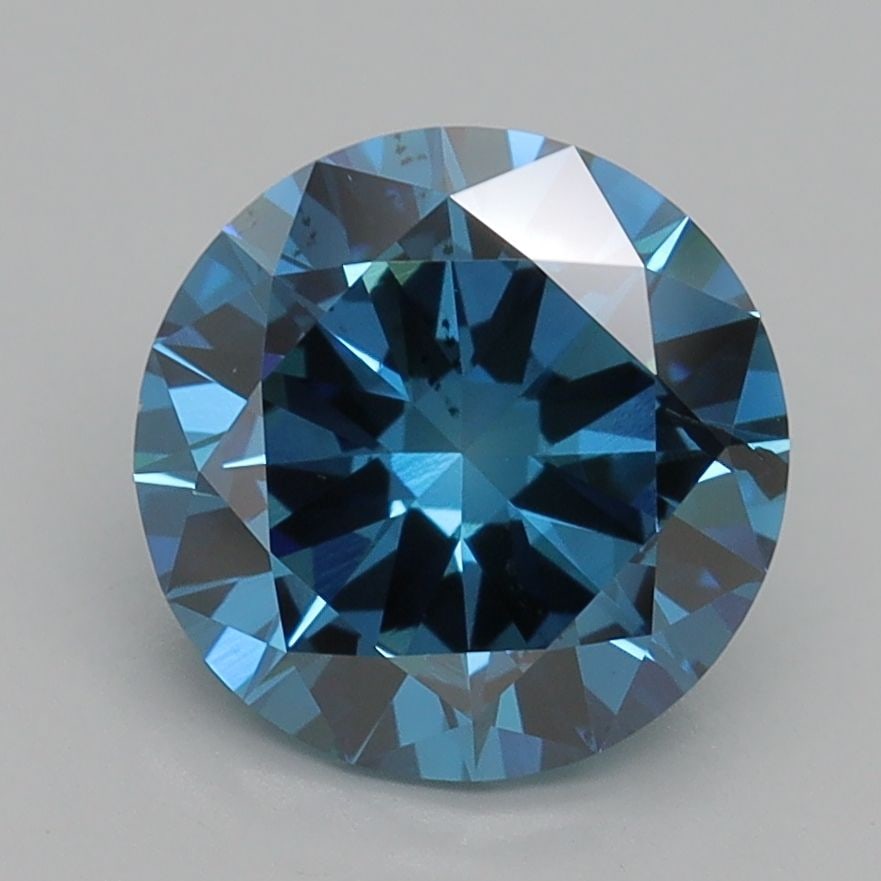 Loose Diamond - ROUND 2.43ct Fancy Vivid Blue SI1 (1 of 1)