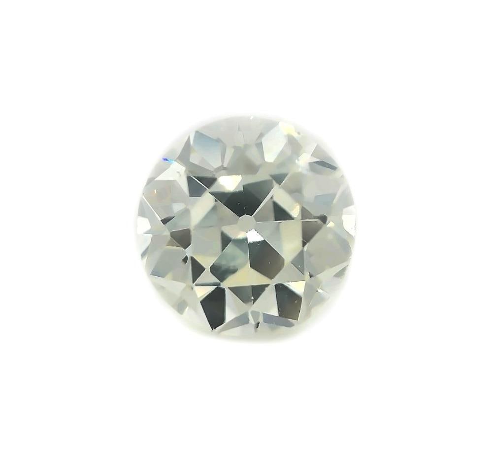 Natural Old Mine Round Diamond 2.90 Carats N SI1 Loose Solitaire: Natural Old Mine Round Diamond 2.90 Carats N SI1 Loose Solitaire This exquisite 2.90 carats Old Mine cut round diamond solitaire is a genuine untreated gemstone, perfect for setting in a ring or penda