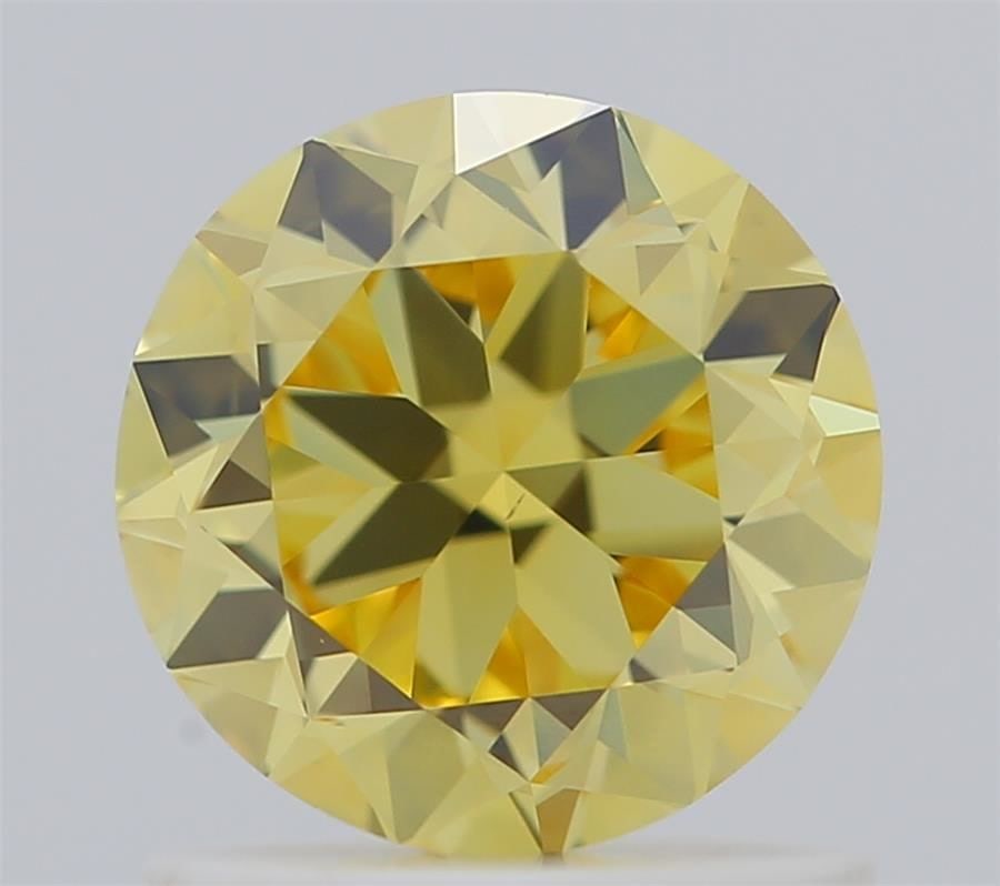 Loose Diamond - ROUND 1.01ct Fancy Vivid Yellow VS1: Loose Diamond - ROUND 1.01ct Fancy Vivid Yellow VS1 Source: Natural Shape: ROUND Carats: 1.01 Color: Fancy Vivid Yellow Certification: GIA Video: