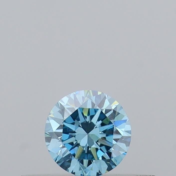 Loose Diamond - ROUND 0.19ct Fancy Vivid Blue VVS2