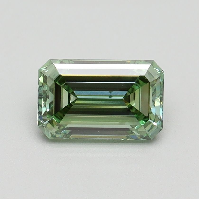 Loose Diamond - EMERALD 1.0ct Fancy Intense Green VS1: Loose Diamond - EMERALD 1.0ct Fancy Intense Green VS1 Source: This is a real non-mined Diamond that has been grown in a lab Shape: EMERALD Carats: 1.0 Color: Fancy Intense Green Certification: IGI Vid
