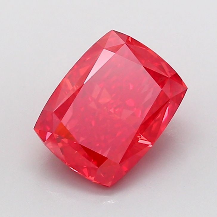 Loose Diamond - CUSHION MODIFIED 2.5ct Fancy Vivid Red VS1: Loose Diamond - CUSHION MODIFIED 2.5ct Fancy Vivid Red VS1 Source: This is a real non-mined Diamond that has been grown in a lab Shape: CUSHION MODIFIED Carats: 2.5 Color: Fancy Vivid Red Certificatio
