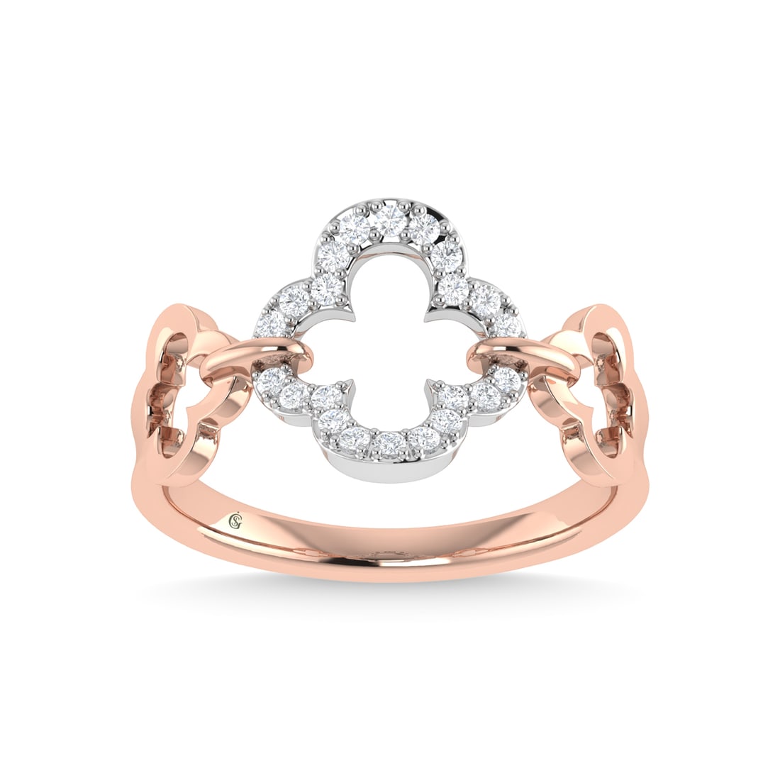 14K Rose Gold Diamond 1/6 Ct.Tw. Fashion Ring: 14K Rose Gold Diamond 1/6 Ct.Tw. Fashion Ring 14k Rose Gold Stone Color: G-h Stone Clarity: I1 Each ring is presented in standard size 6.5. Complimentary resizing is available between sizes 510 (in 1/