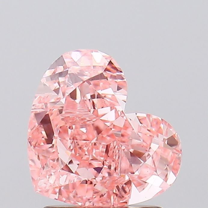 Loose Diamond - HEART 2.02ct Fancy Vivid Pink VS1: Loose Diamond - HEART 2.02ct Fancy Vivid Pink VS1 Source: This is a real non-mined Diamond that has been grown in a lab Shape: HEART Carats: 2.02 Color: Fancy Vivid Pink Certification: IGI Video: