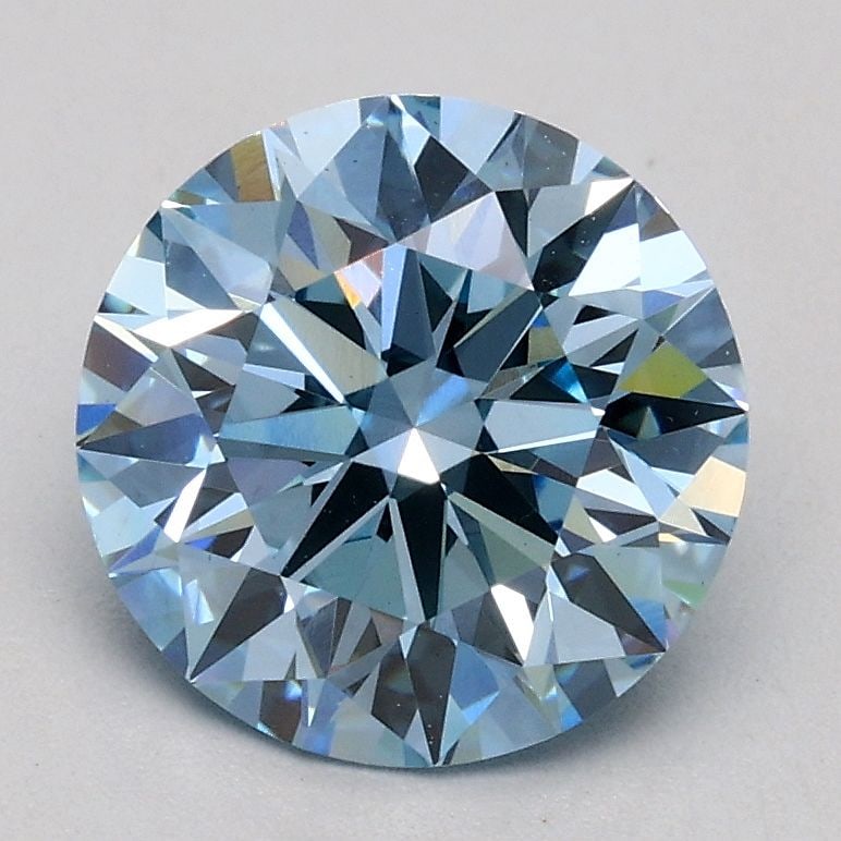 Ideal Loose Diamond - ROUND 1.55ct Fancy Blue VS1: Ideal Loose Diamond - ROUND 1.55ct Fancy Blue VS1 Source: This is a real non-mined Diamond that has been grown in a lab Shape: ROUND Carats: 1.55 Color: Fancy Blue Certification: IGI Video: