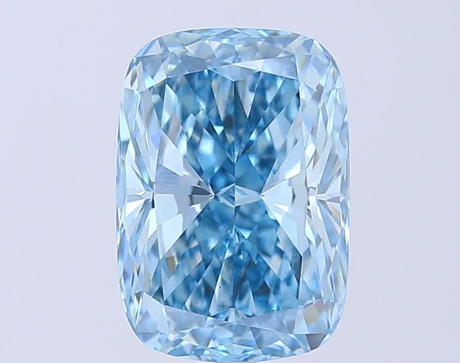 Loose Diamond - CUSHION MODIFIED 5.02ct Fancy Vivid Blue VS1: Loose Diamond - CUSHION MODIFIED 5.02ct Fancy Vivid Blue VS1 Source: This is a real non-mined Diamond that has been grown in a lab Shape: CUSHION MODIFIED Carats: 5.02 Color: Fancy Vivid Blue Certific