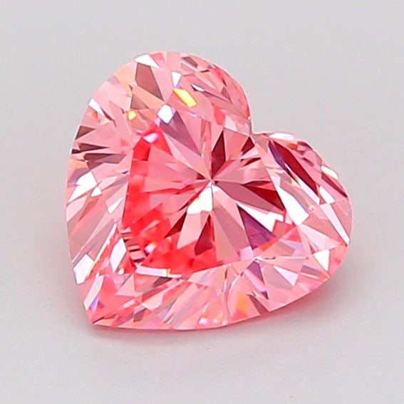 Loose Diamond - HEART 1.04ct Fancy Vivid Pink VS1: Loose Diamond - HEART 1.04ct Fancy Vivid Pink VS1 Source: This is a real non-mined Diamond that has been grown in a lab Shape: HEART Carats: 1.04 Color: Fancy Vivid Pink Certification: IGI Video: