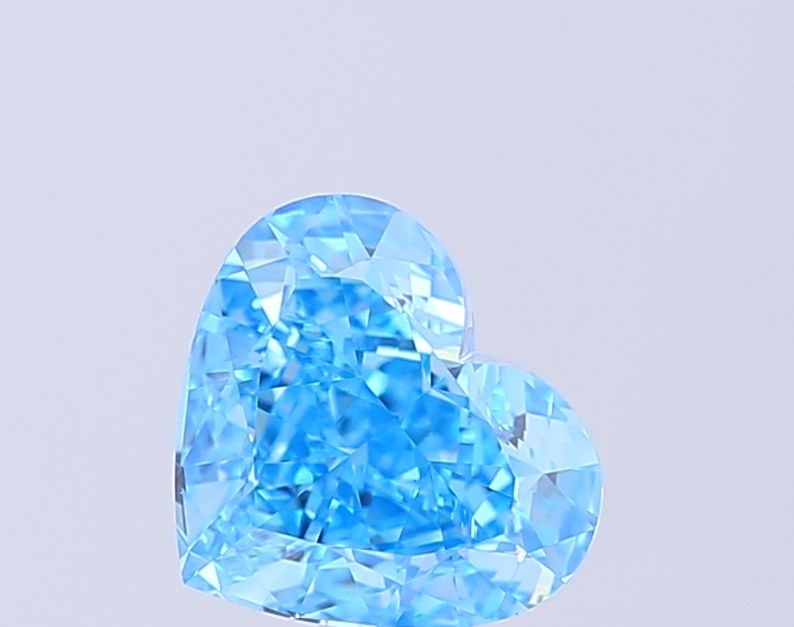 Loose Diamond - HEART 2.13ct Fancy Vivid Blue VVS2: Loose Diamond - HEART 2.13ct Fancy Vivid Blue VVS2 Source: This is a real non-mined Diamond that has been grown in a lab Shape: HEART Carats: 2.13 Color: Fancy Vivid Blue Certification: IGI Video: