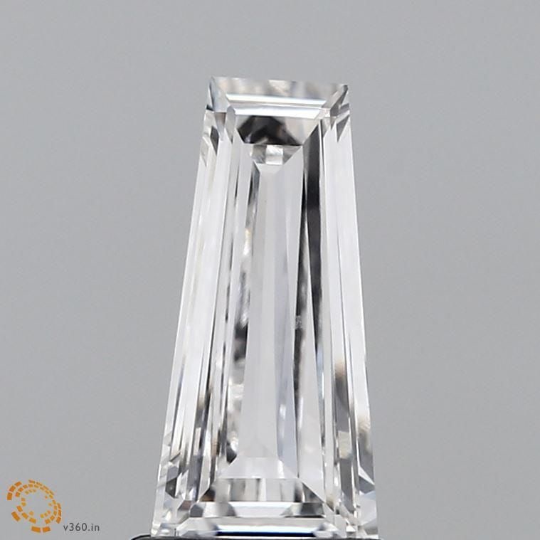 Loose Diamond - TAPERED BAGUETTE 0.92ct F VS1: Loose Diamond - TAPERED BAGUETTE 0.92ct F VS1 Source: This is a real non-mined Diamond that has been grown in a lab Shape: TAPERED BAGUETTE Carats: 0.92 Color: F Clarity: VS1 Certification: IGI Video: