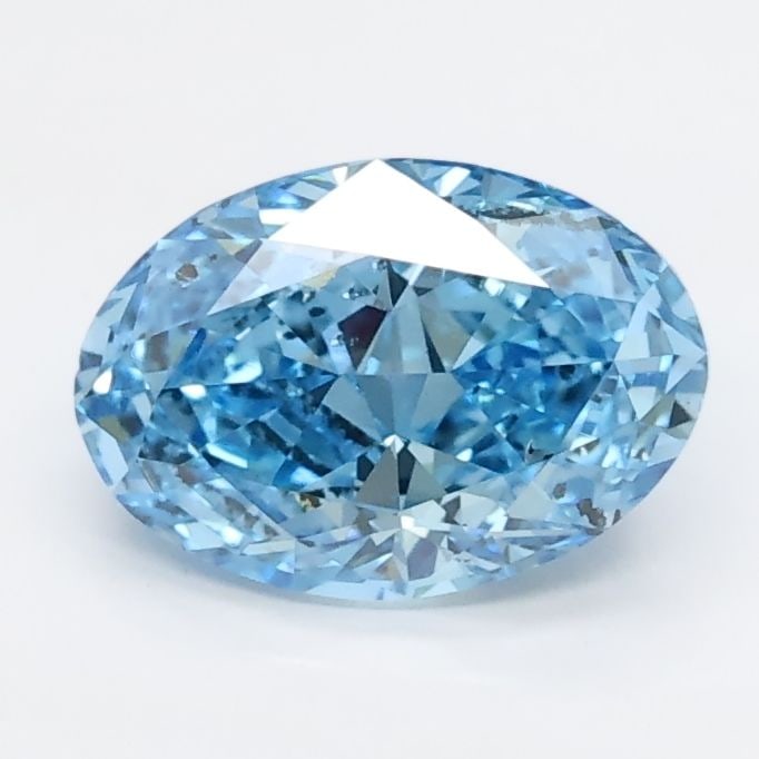 Loose Diamond - OVAL 1.04ct Blue I1: Loose Diamond - OVAL 1.04ct Blue I1 Source: This is a real non-mined Diamond that has been grown in a lab Shape: OVAL Carats: 1.04 Color: Blue Certification: NONE Video: