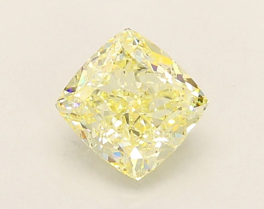 Loose Diamond - CUSHION MODIFIED 2.09ct Fancy Yellow VS1: Loose Diamond - CUSHION MODIFIED 2.09ct Fancy Yellow VS1 Source: This is a real non-mined Diamond that has been grown in a lab Shape: CUSHION MODIFIED Carats: 2.09 Color: Fancy Yellow Certification: I
