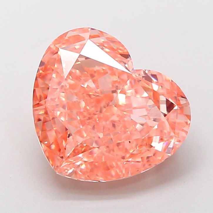 Loose Diamond - HEART 5.03ct Fancy Vivid Pink VS2: Loose Diamond - HEART 5.03ct Fancy Vivid Pink VS2 Source: This is a real non-mined Diamond that has been grown in a lab Shape: HEART Carats: 5.03 Color: Fancy Vivid Pink Certification: IGI Video: