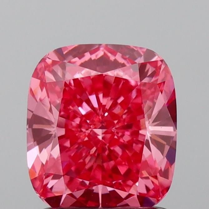 Loose Diamond - CUSHION MODIFIED 1.36ct Fancy Vivid Pink VS1: Loose Diamond - CUSHION MODIFIED 1.36ct Fancy Vivid Pink VS1 Source: This is a real non-mined Diamond that has been grown in a lab Shape: CUSHION MODIFIED Carats: 1.36 Color: Fancy Vivid Pink Certific