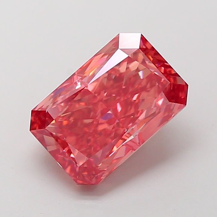 Loose Diamond - RADIANT 3.98ct Fancy Vivid Pink VS2
